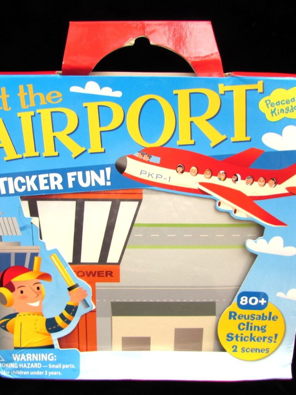 At The Airport Sticker Fun 2 Scenes 80 Reusable Cling Stickers Peaceable Kingdom